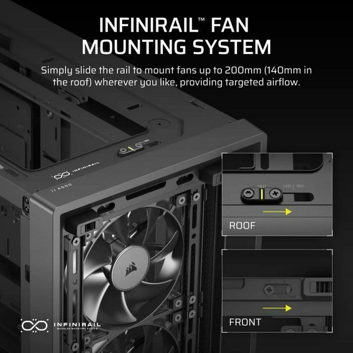 Kućište Midi toranj ATX Corsair Crna - Image 8