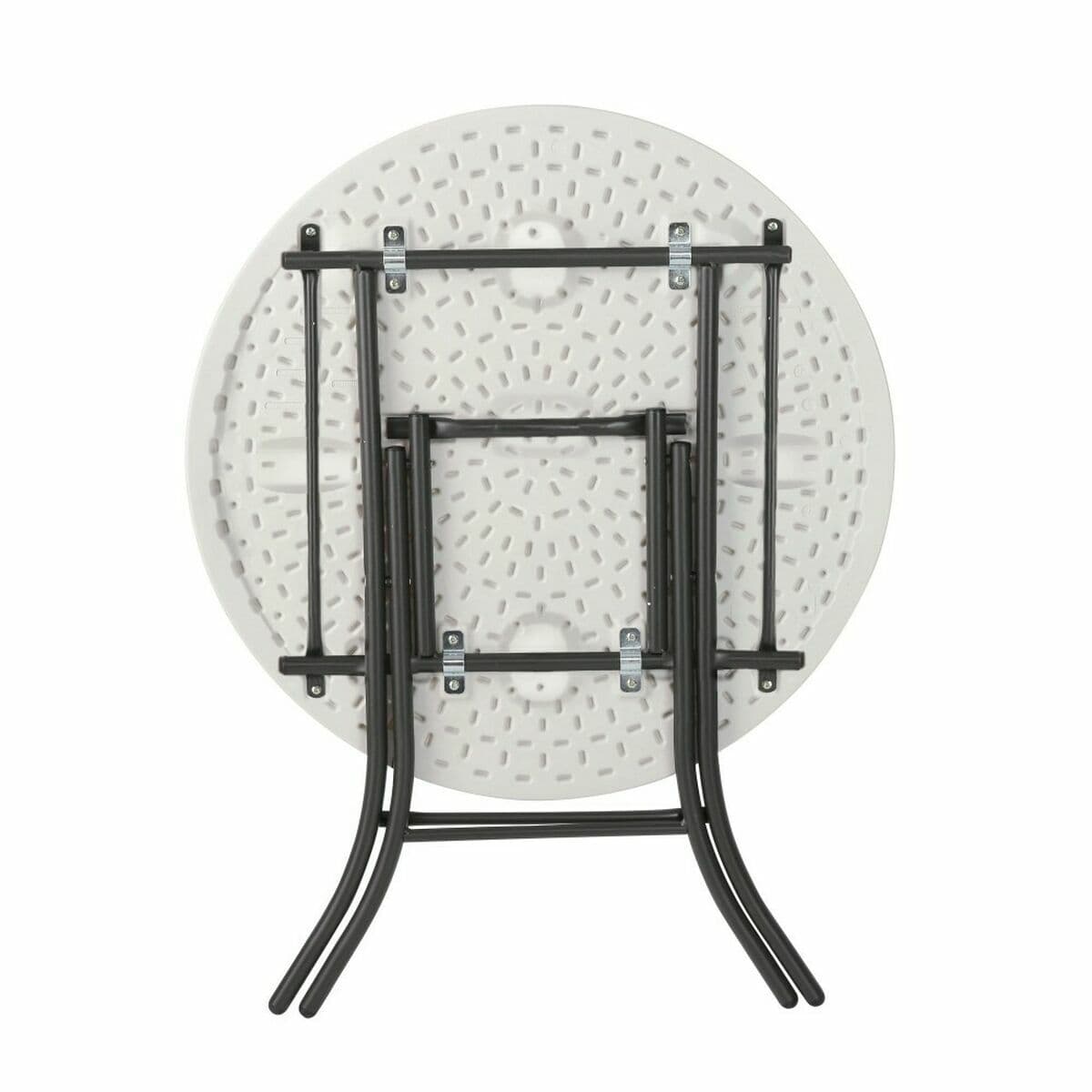 Mesa Plegable Lifetime Blanco Redonda Acero Plástico 83 x 73,5 cm - Image 2