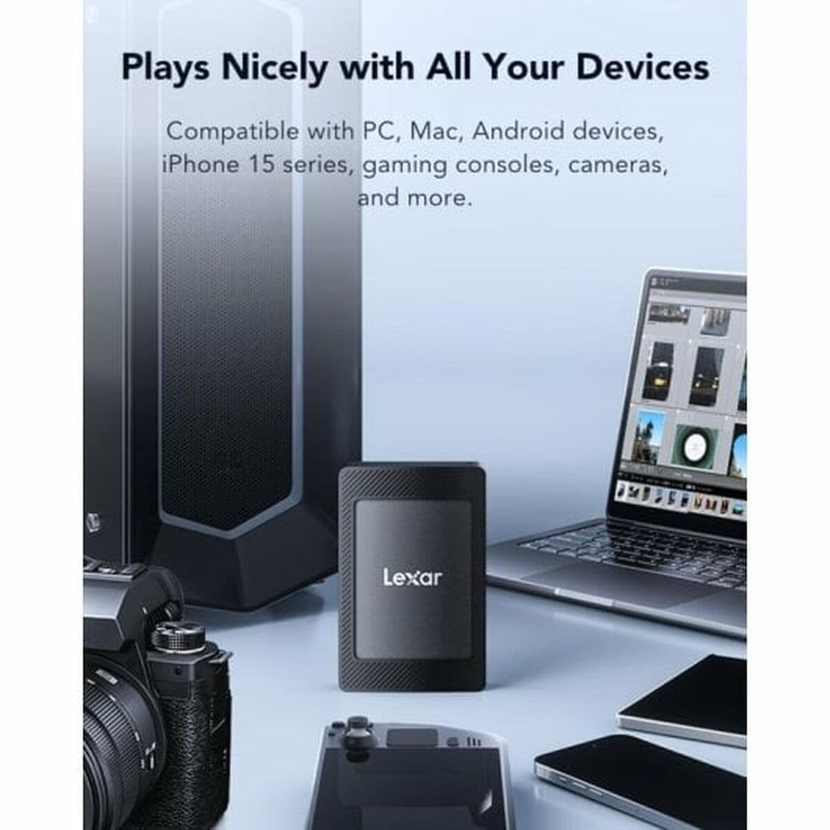 Ulkoinen kovalevy Lexar LSL500M001T-RNBNG Musta 1 TB - Image 6