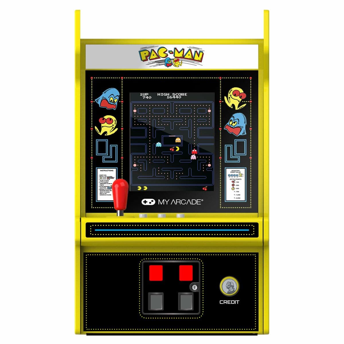 Tragbare Spielekonsole My Arcade Micro Player PRO - Pac-Man Retro Games Gelb - Image 3