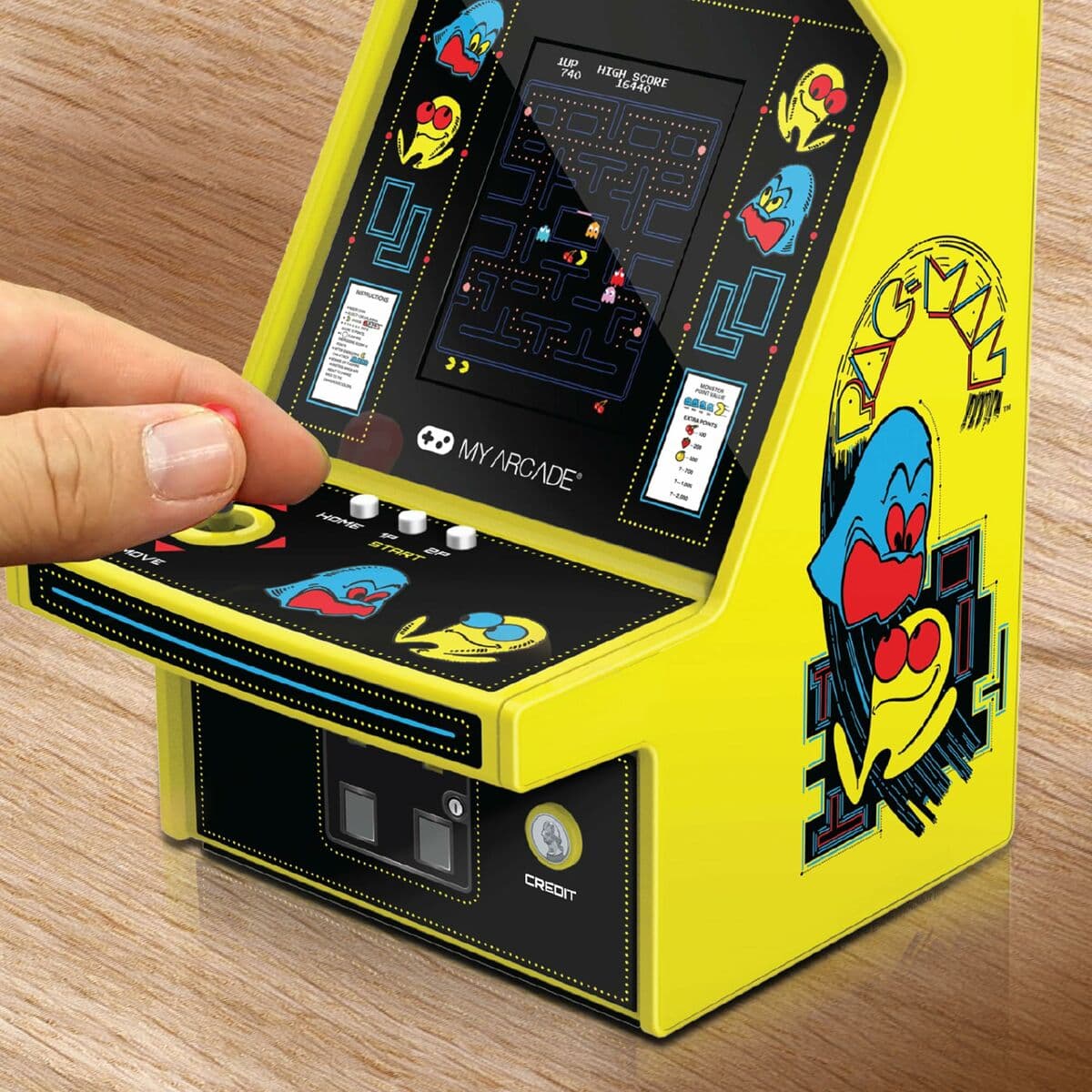 Tragbare Spielekonsole My Arcade Micro Player PRO - Pac-Man Retro Games Gelb - Image 4