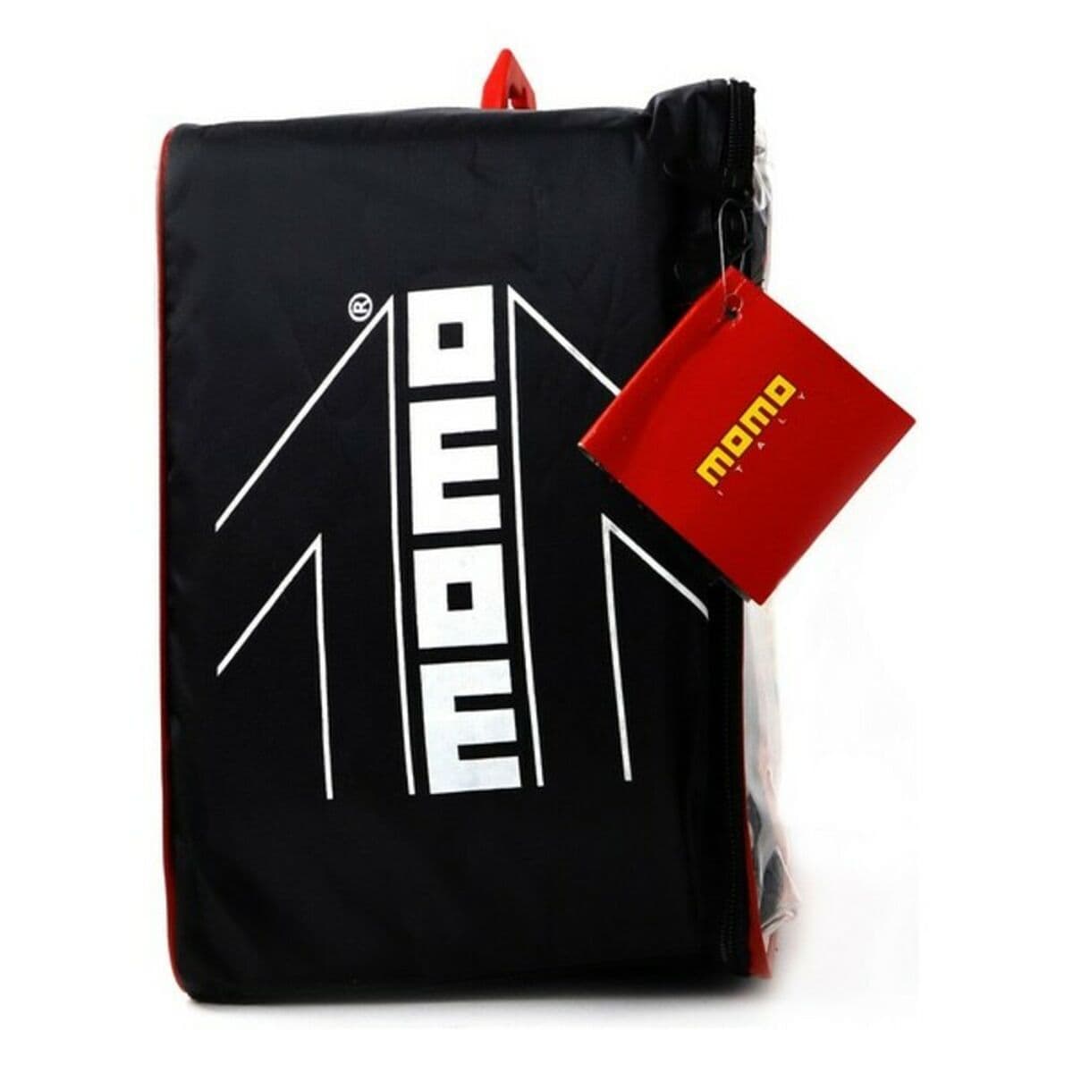 Uppsättning av sätesöverdrag MOMO 21 Svart Svart/Röd Polyester - Image 3