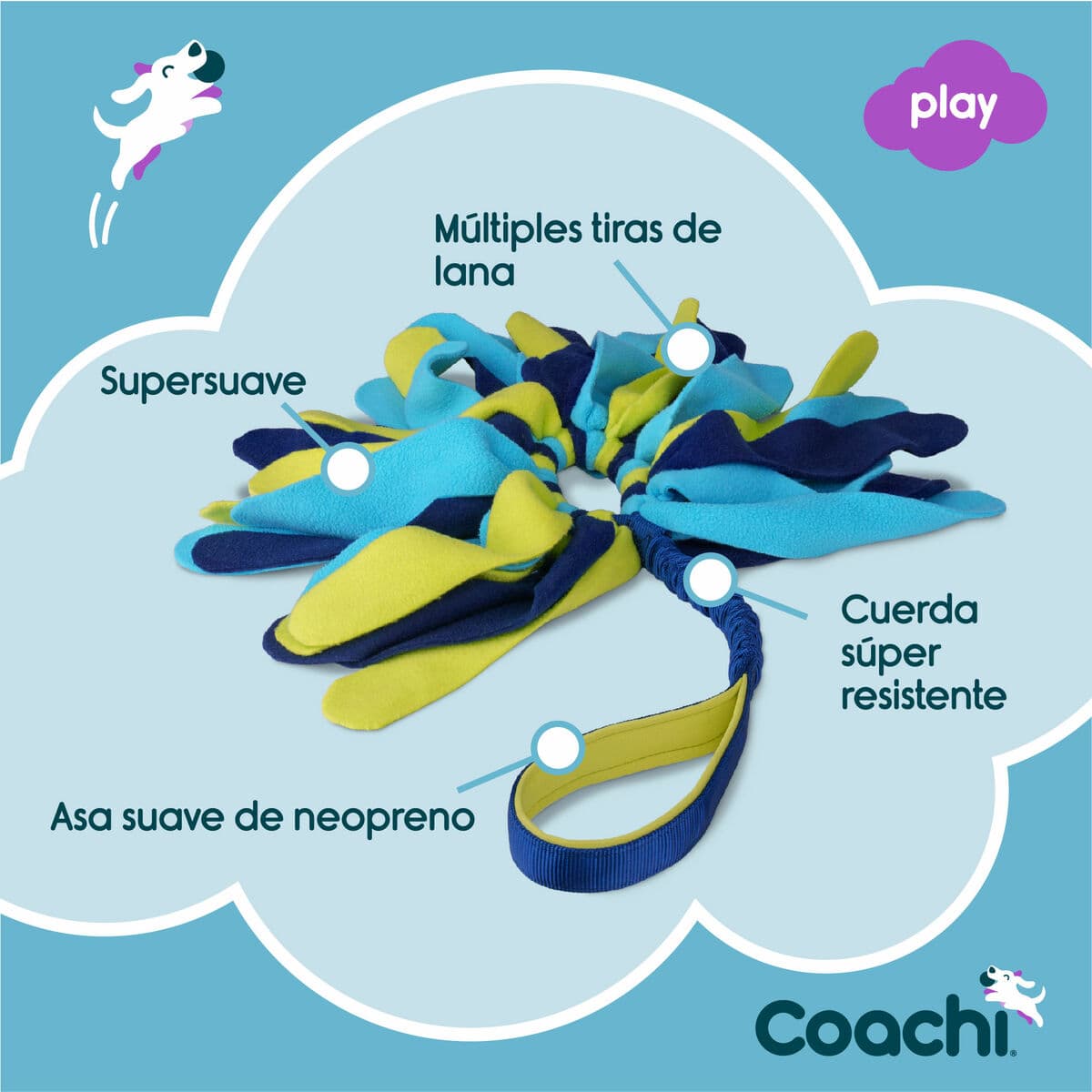 Training toy Coachi TUGGI SPIDER Sinine - Image 3