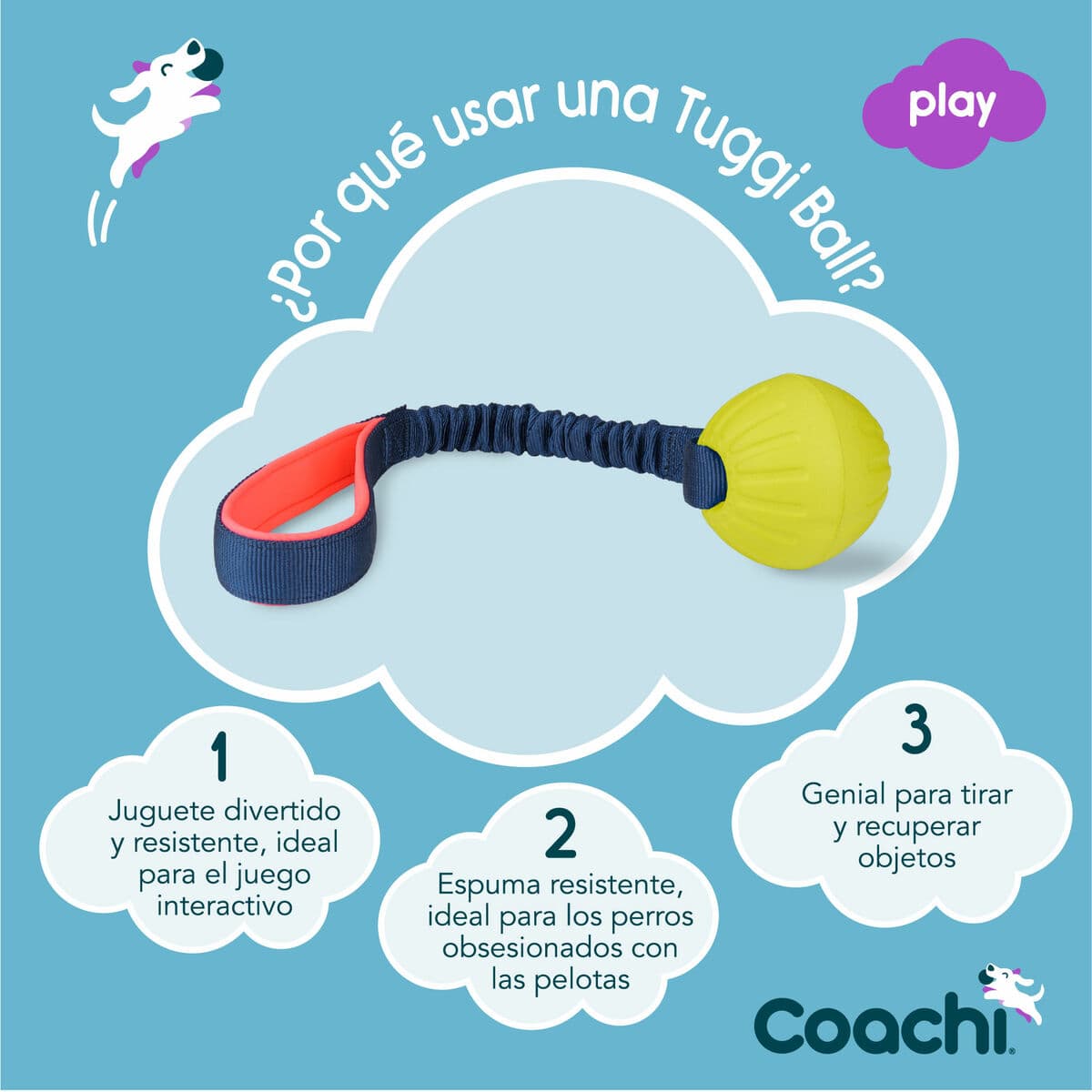 Training toy Coachi TUGGI BALL Sinine - Image 7
