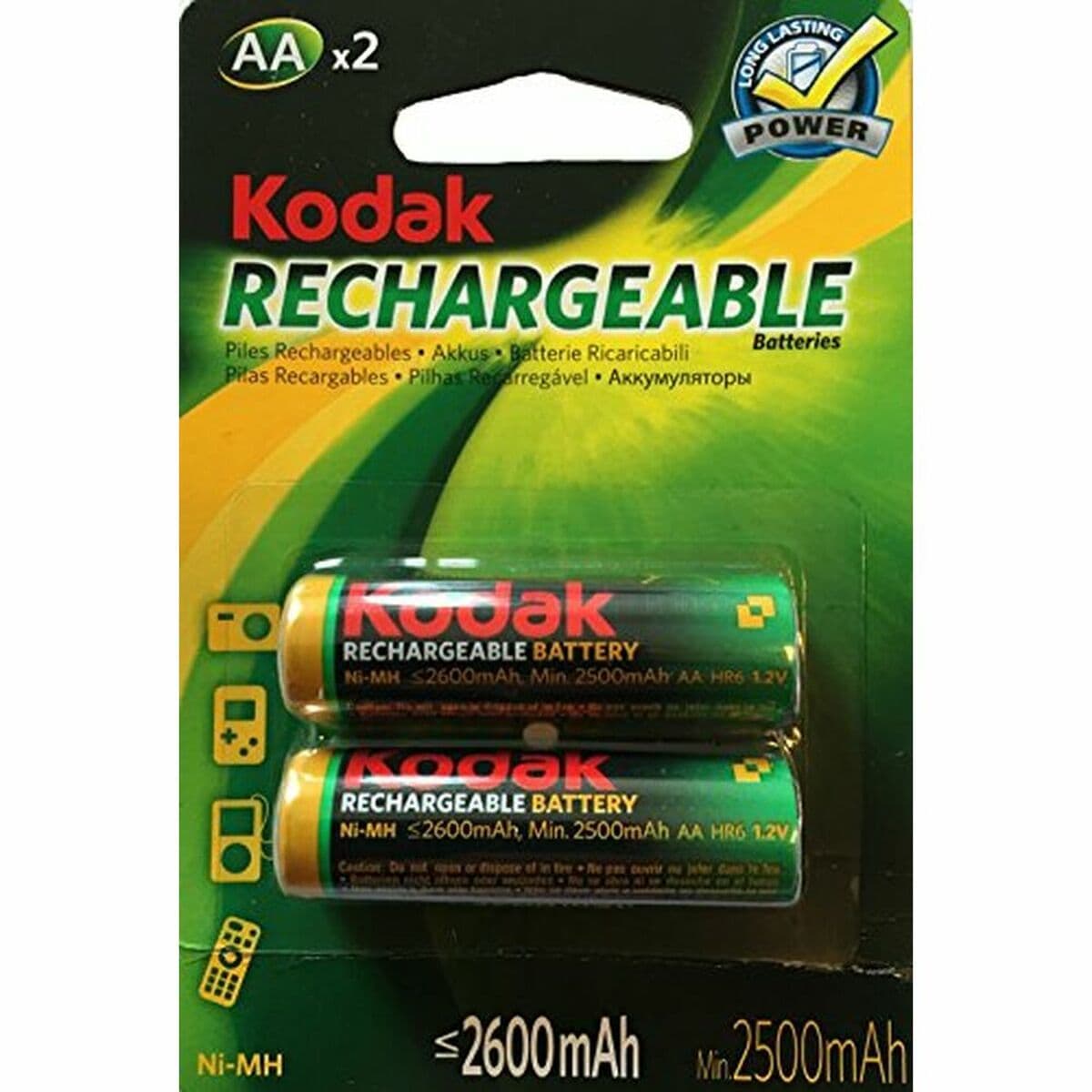 Įkraunama baterija LR6 Kodak NI-MH 2600 mAh (2 pcs)