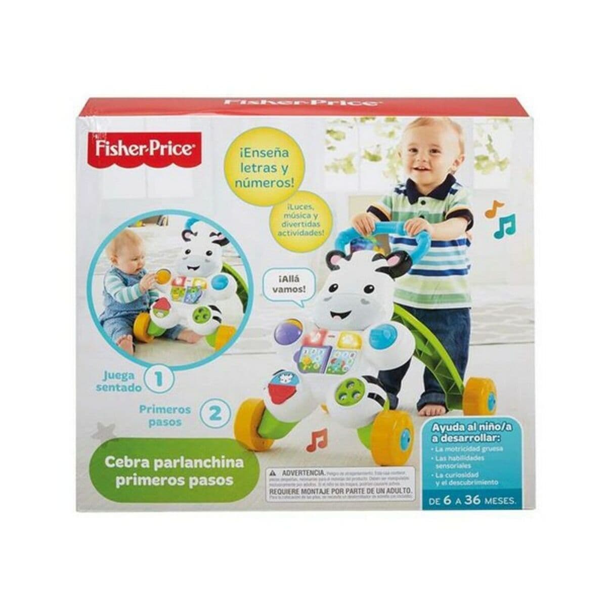 Correpasillos Mattel Cebra Blanco (1+ Año) - Image 3