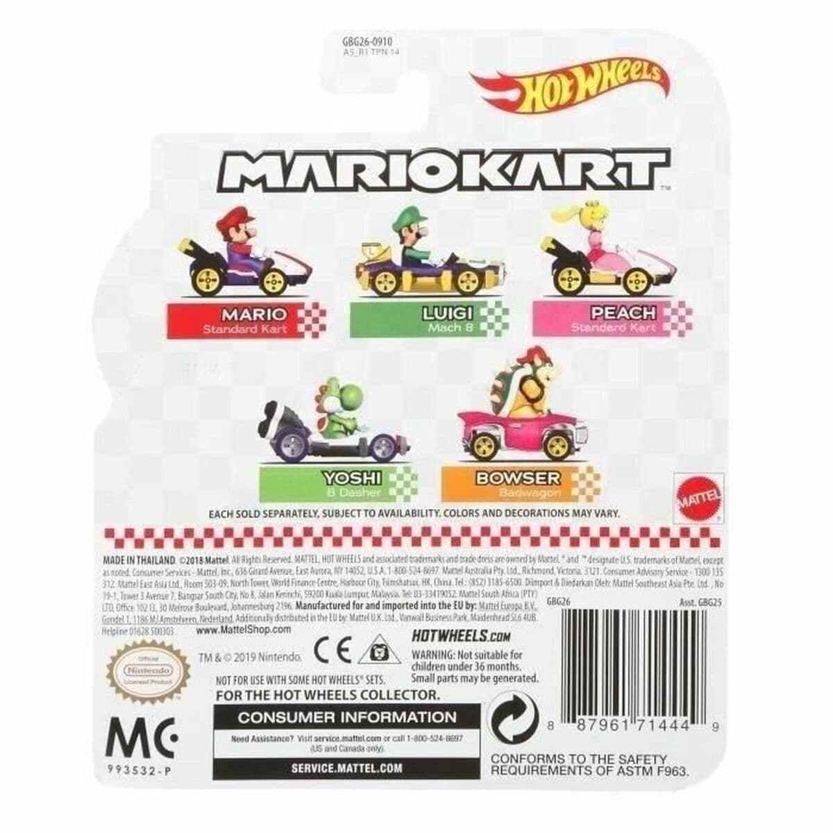 Coche de juguete Hot Wheels Mario Kart 1:64 (1 unidad) - Image 6