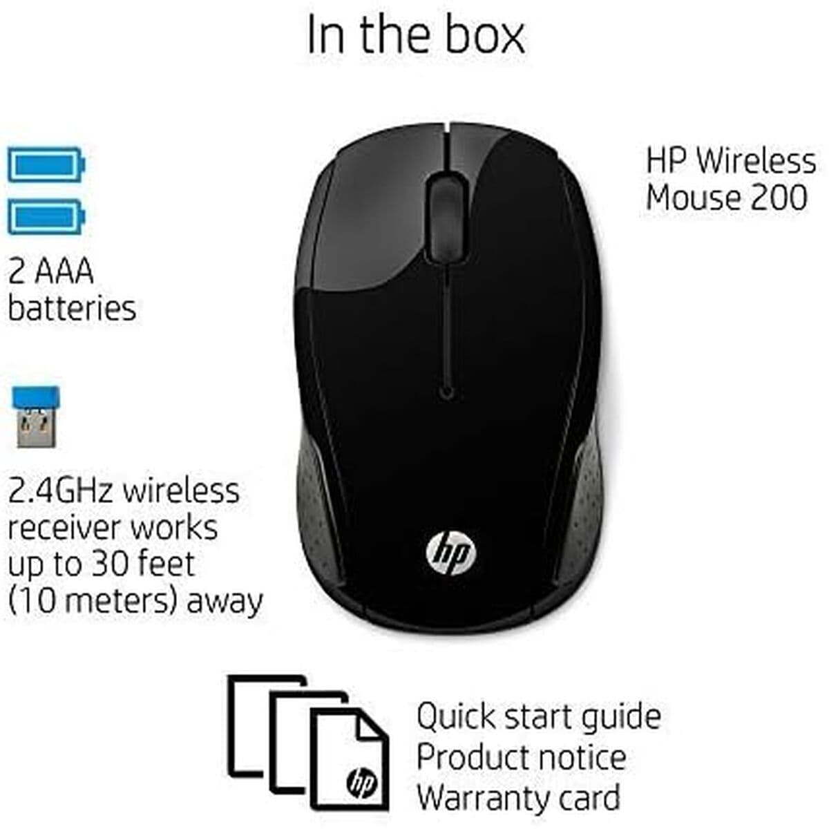 Souris sans-fil HP Wireless Mouse 200 Noir 1000 dpi - Image 30