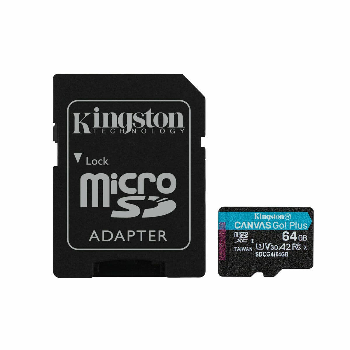 Micro-SD Minneskort med Adapter Kingston SDCG4/64GB 64 GB - Image 2