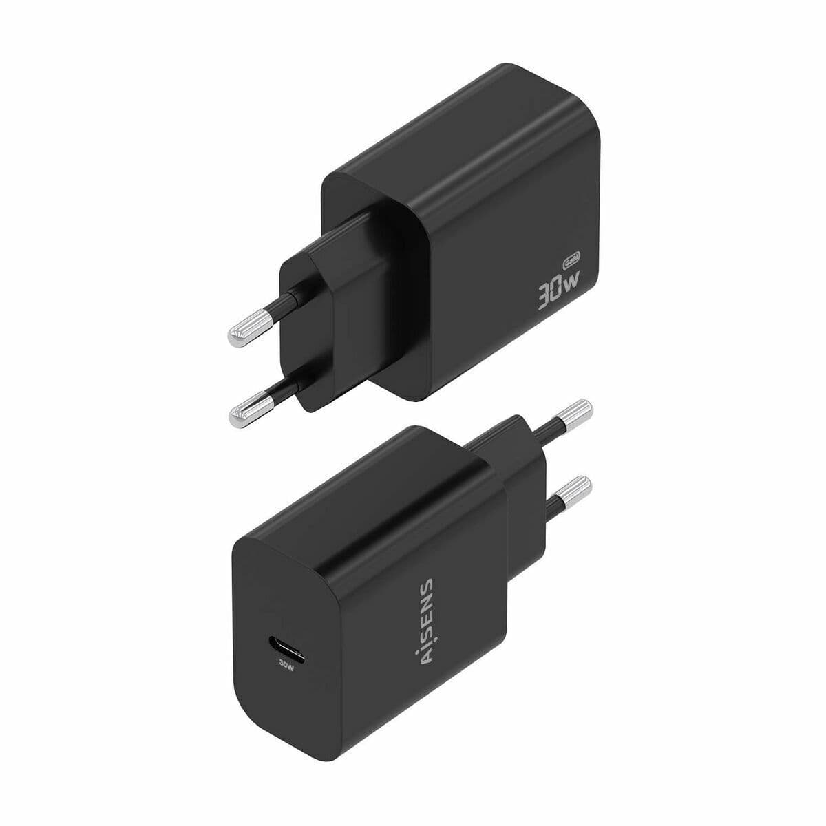 Chargeur mural Aisens GAN 30W 1XUSB-C PD3.0 CHAR Noir 33 W 50 W - Image 3