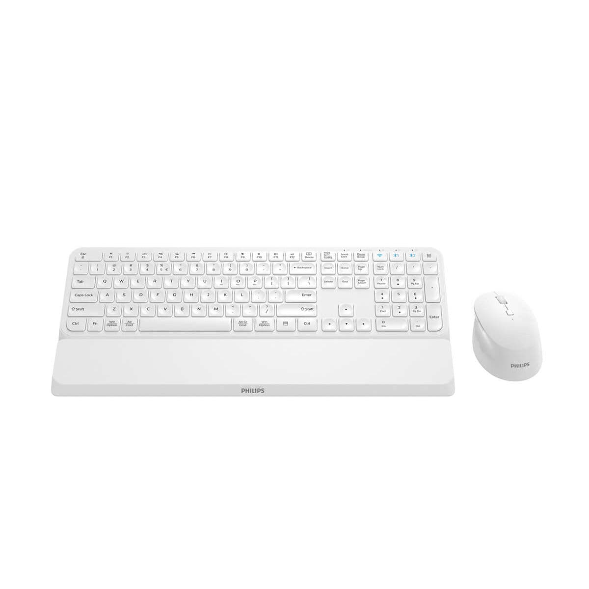 Souris & clavier Philips SPT6607W/16 Blanc QWERTY