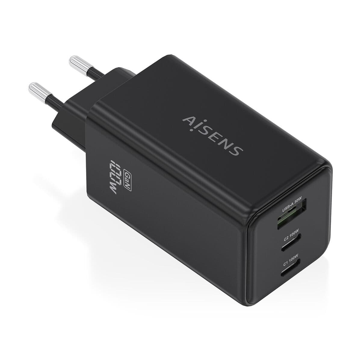 Chargeur mural Aisens GAN Noir 100 W