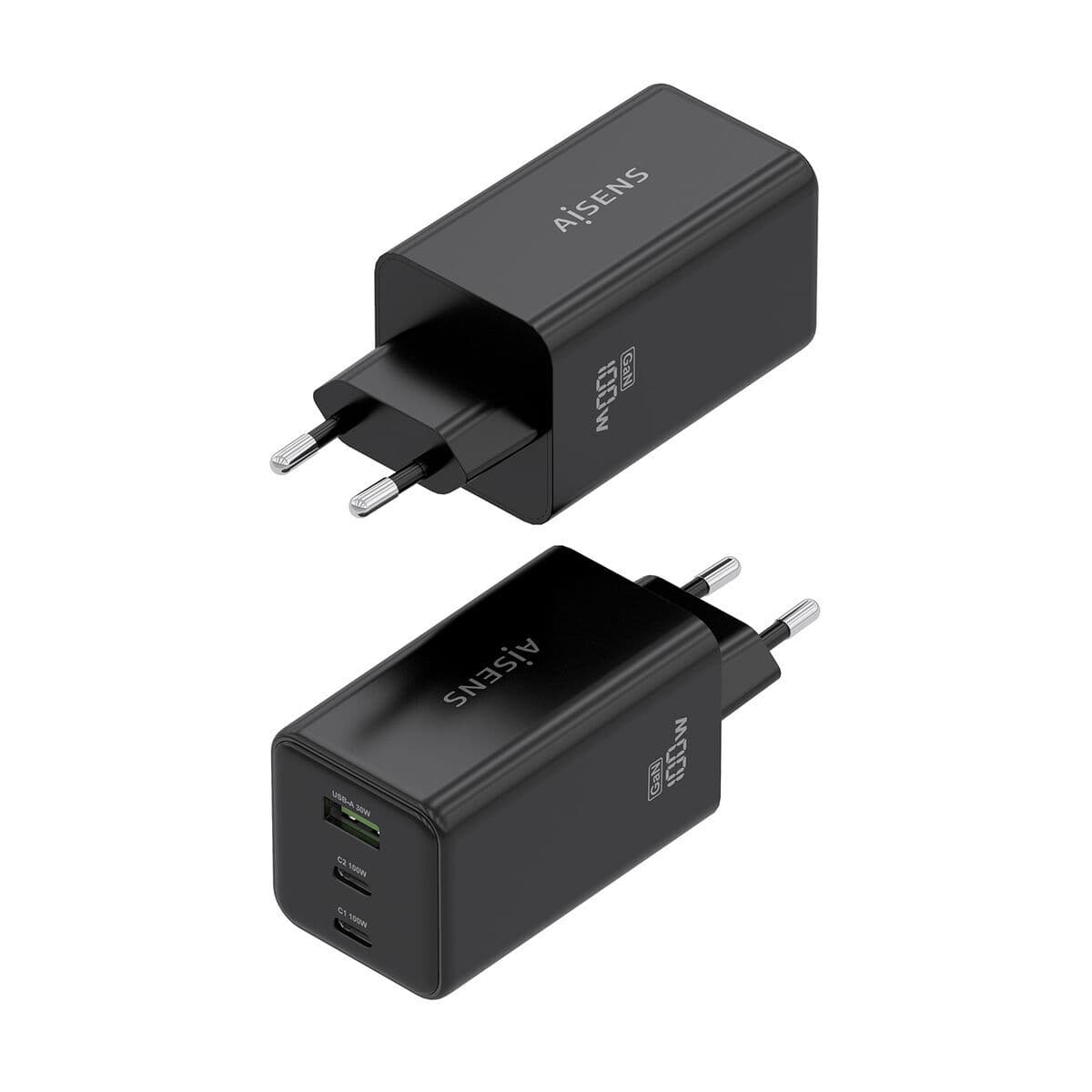 Chargeur mural Aisens GAN Noir 100 W - Image 3