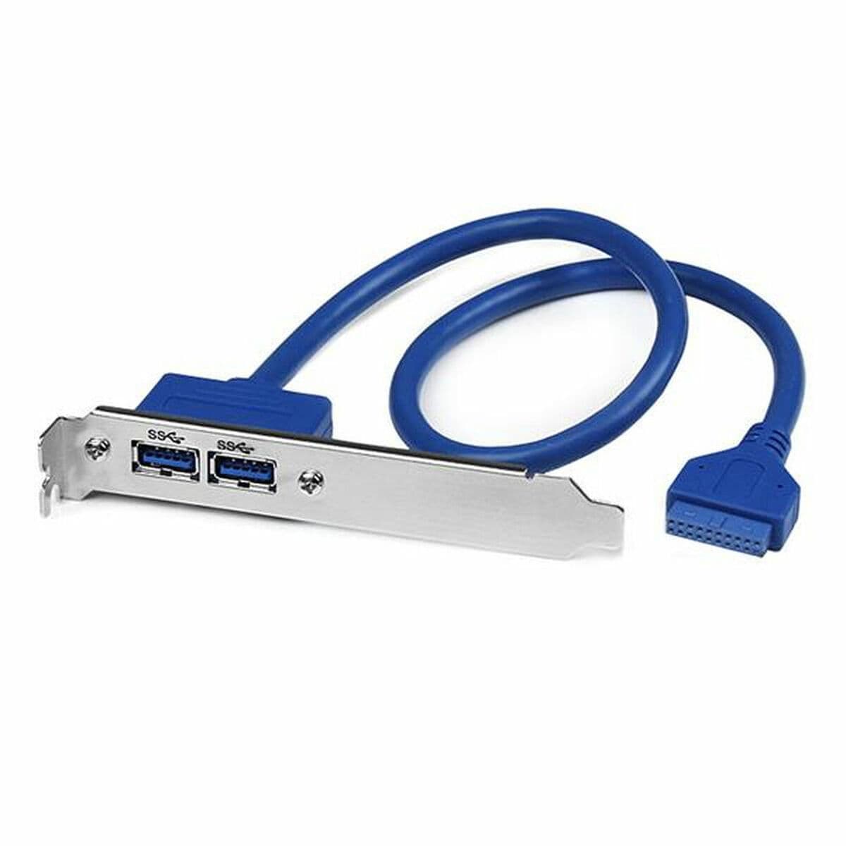 Cabo USB Startech USB3SPLATE           IDC Azul - Image 3
