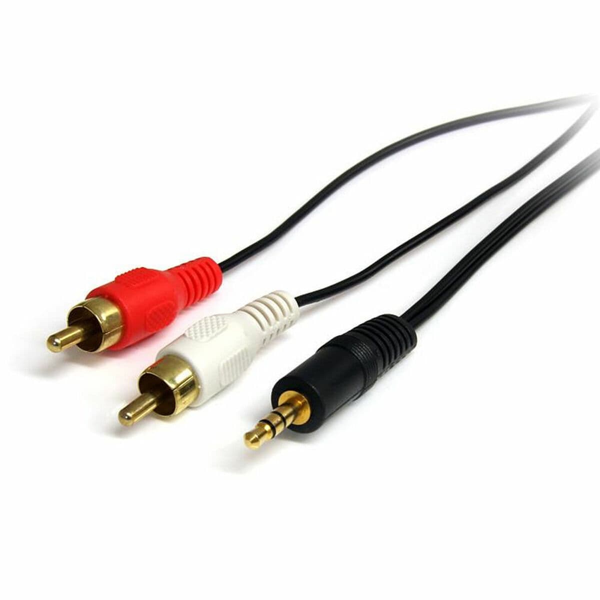 Audiokabel (3,5 mm) zu 2 RCA Startech MU3MMRCA Schwarz - Image 2