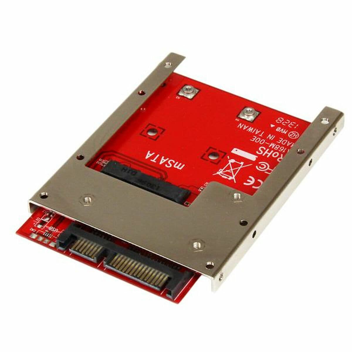 Adaptador SSD Startech SAT32MSAT257 Rojo Plateado SSD mSATA - Image 2