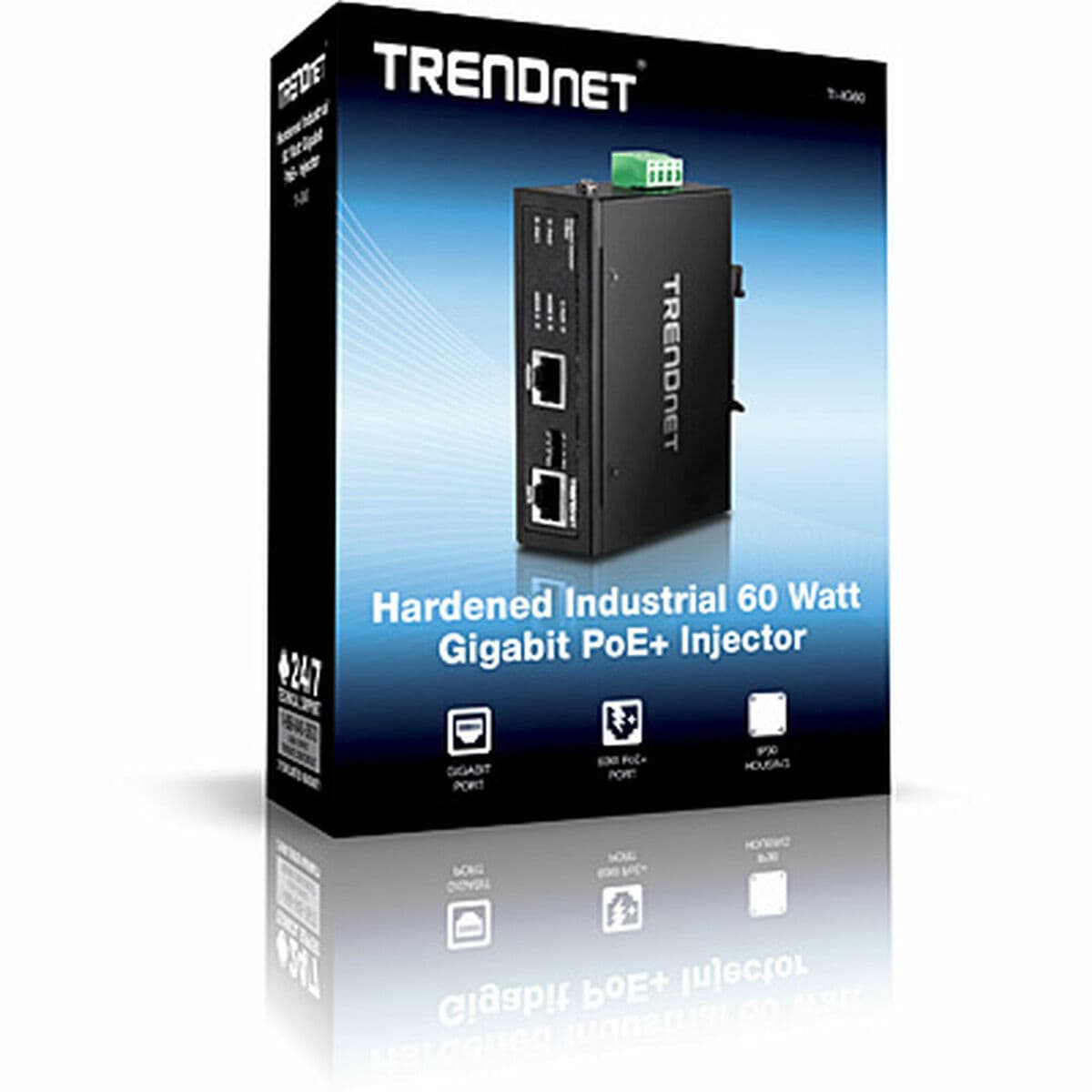 PoE-Injektor Trendnet TI-IG60 1000 Mbit/s Schwarz - Image 6