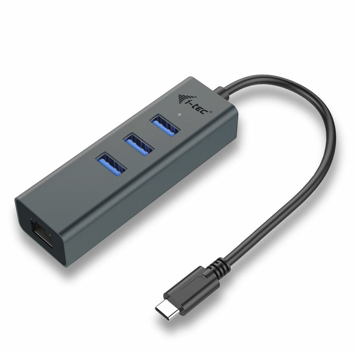 Hub USB C i-Tec C31METALG3HUB Gris 60 W