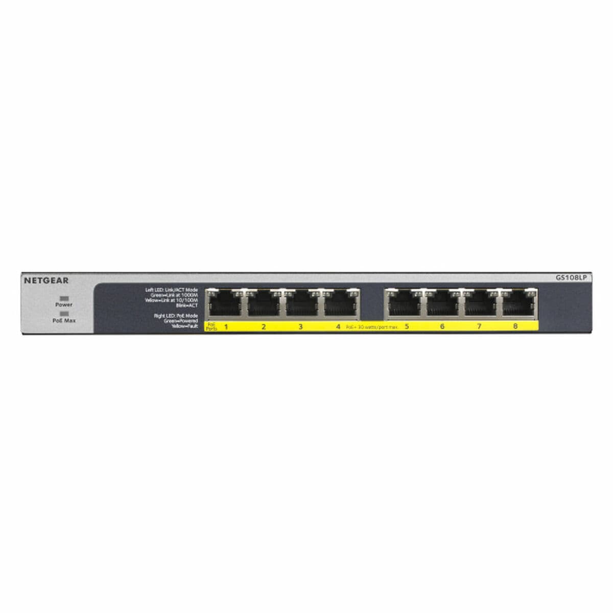 Switch Netgear GS108LP-100EUS RJ-45 - Image 2