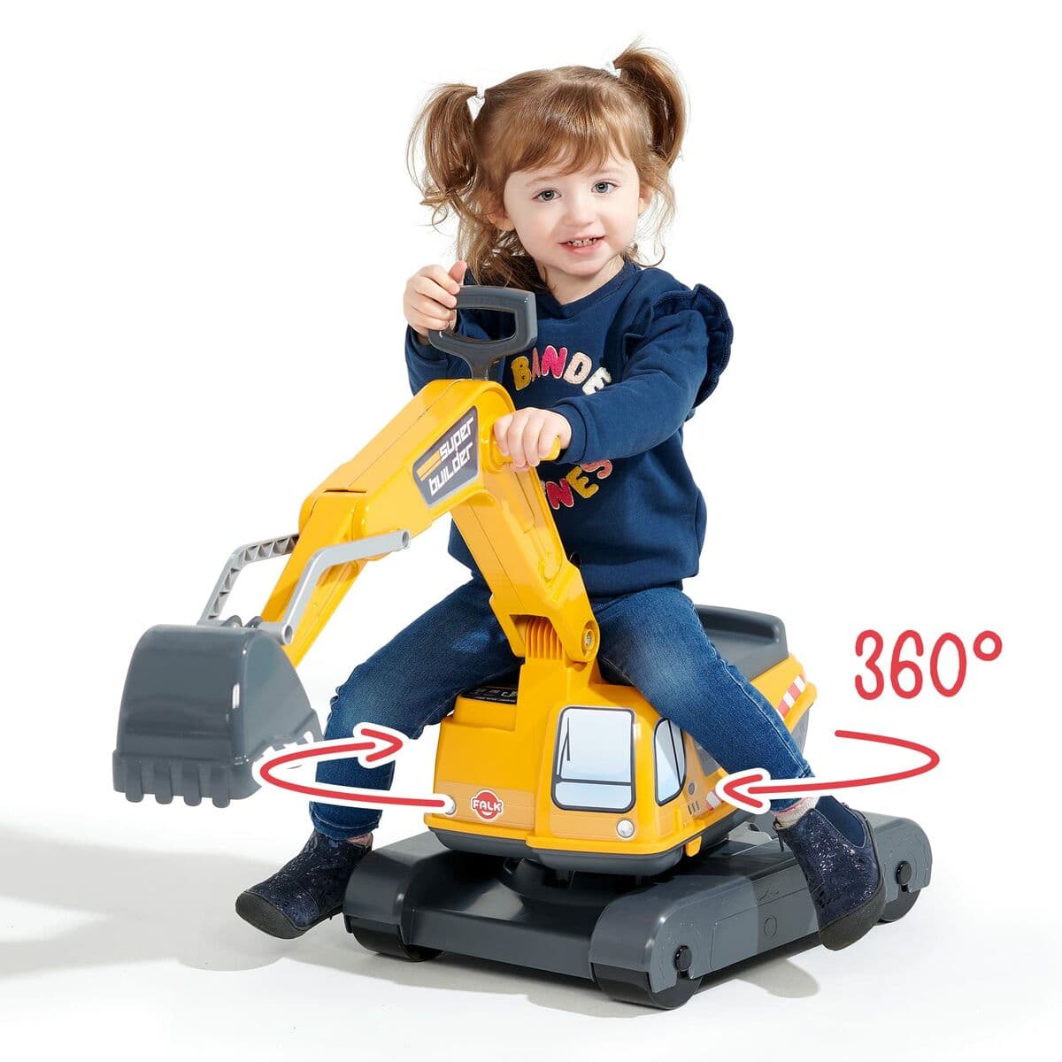 Driewieler Falk Power Shift Graafmachine Geel - Image 3