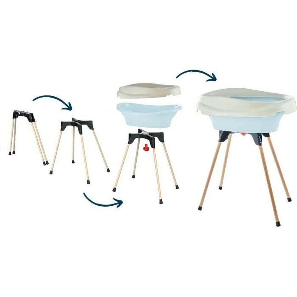 Växlare 2 in 1 Badkar Ljusblå - Image 5