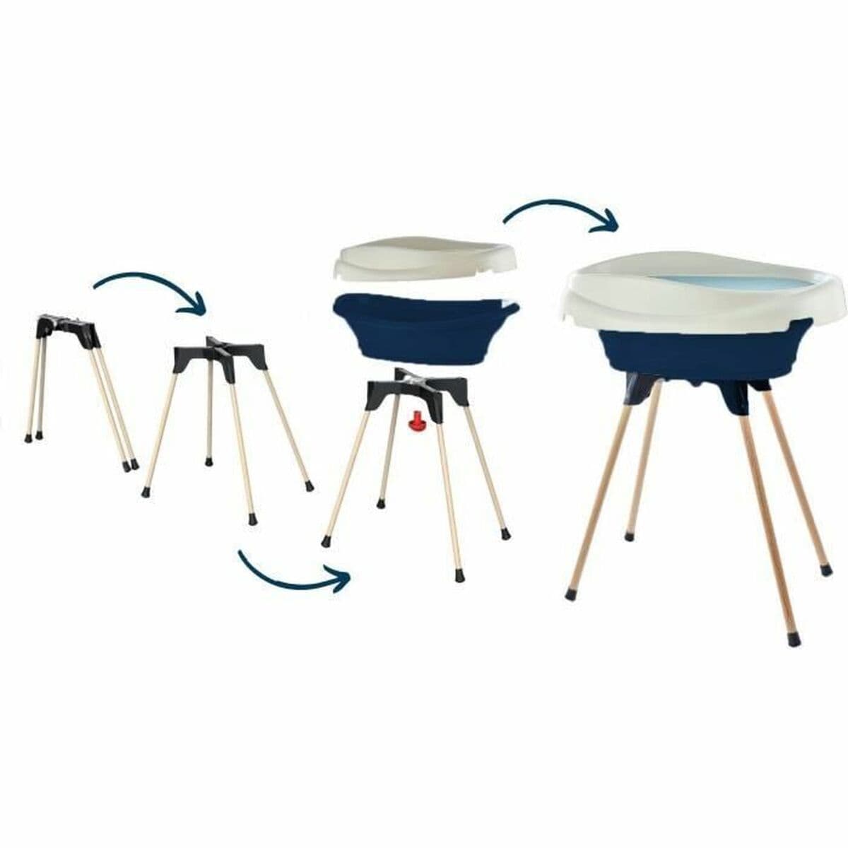 Cambiador 2 in 1 Bañera Azul oscuro - Image 5