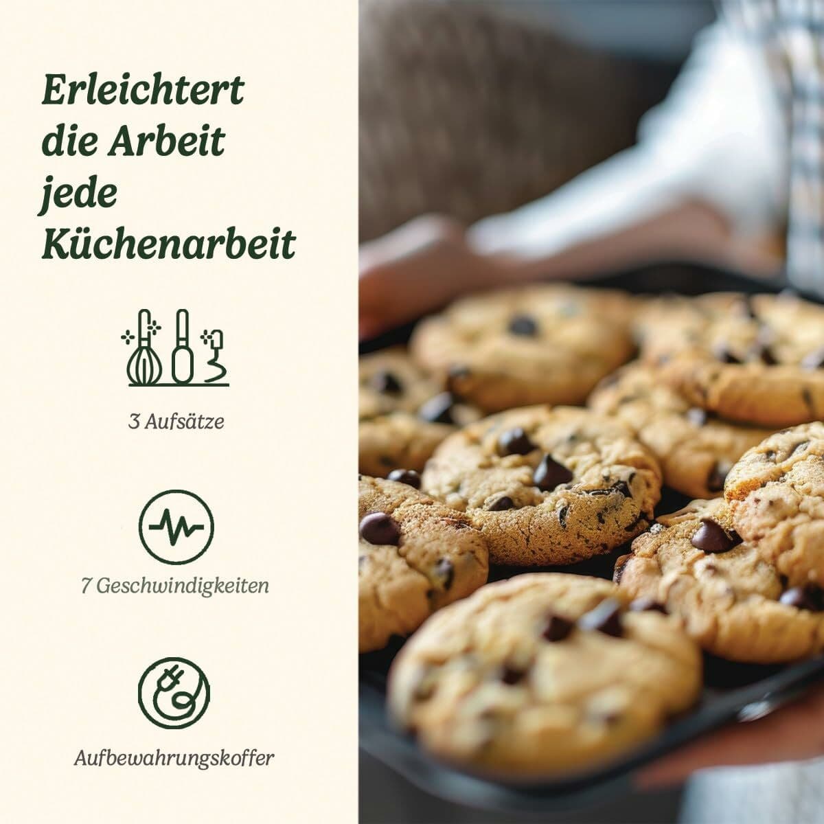 Sbattitore a Fruste Cuisinart HM7U/E POWER ADVANTAGE Bianco 200 W - Image 3