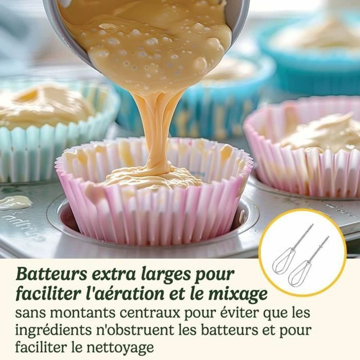 Sbattitore a Fruste Cuisinart HM7U/E POWER ADVANTAGE Bianco 200 W - Image 7