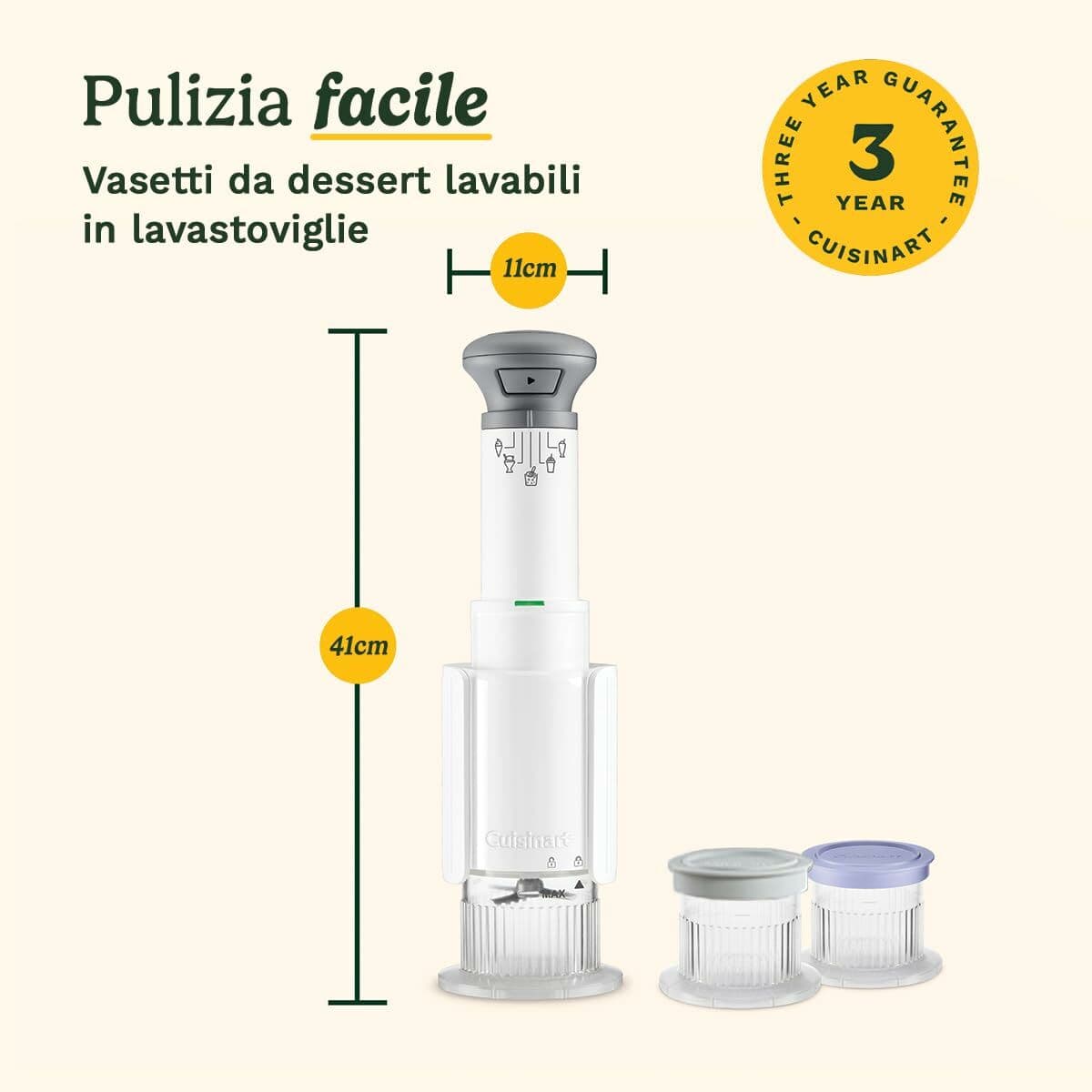 Uređaj za Pravljenje Sladoleda Cuisinart ICEFD10E Bijela Plastika 1 L 3,3 L 1L - Image 13