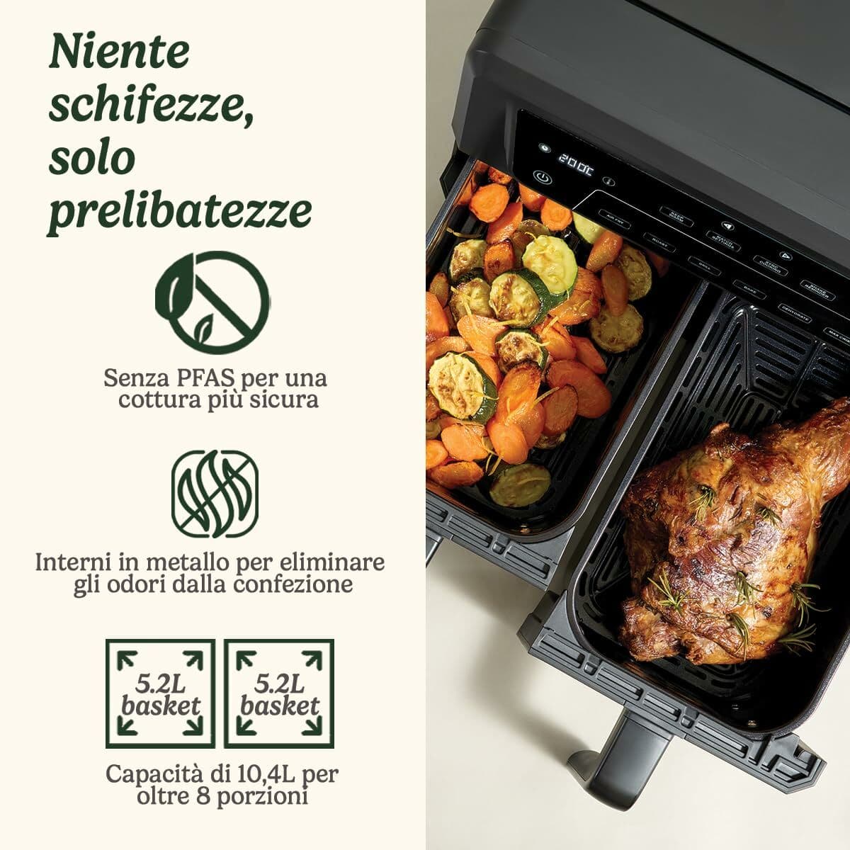 Luftfritös Cuisinart Svart 2400 W - Image 8