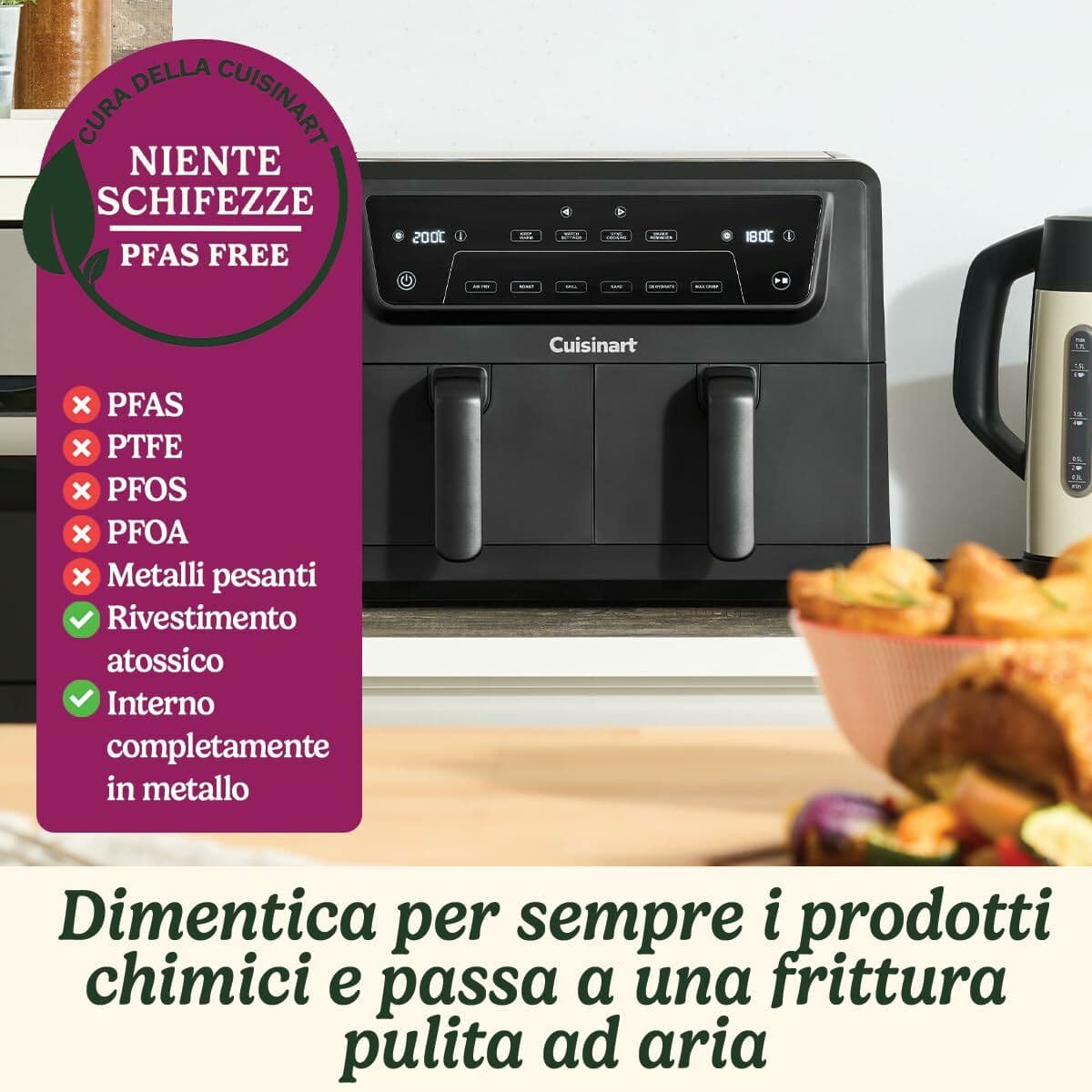 Luftfritös Cuisinart Svart 2400 W - Image 9