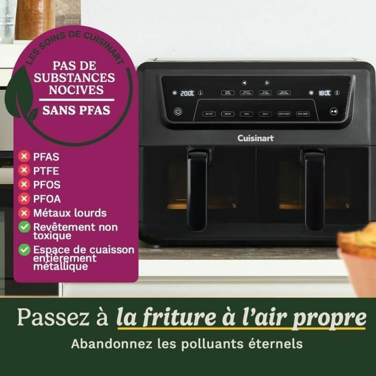 Friteuză cu Aer Cuisinart AFD10XBLE Negru 2400 W 10,4 L - Image 3