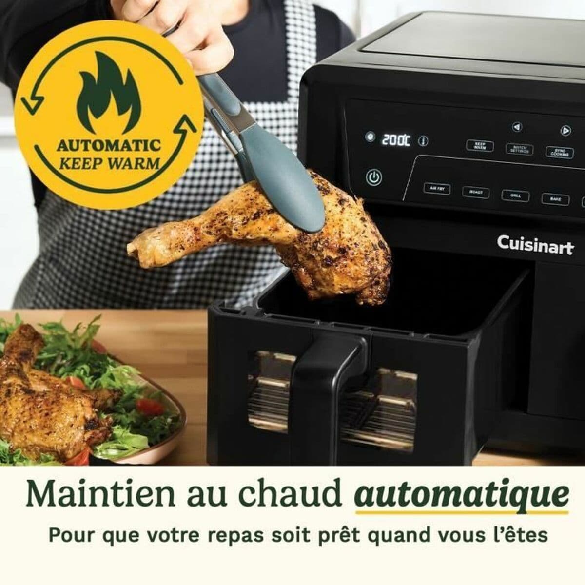 Friteuză cu Aer Cuisinart AFD10XBLE Negru 2400 W 10,4 L - Image 4