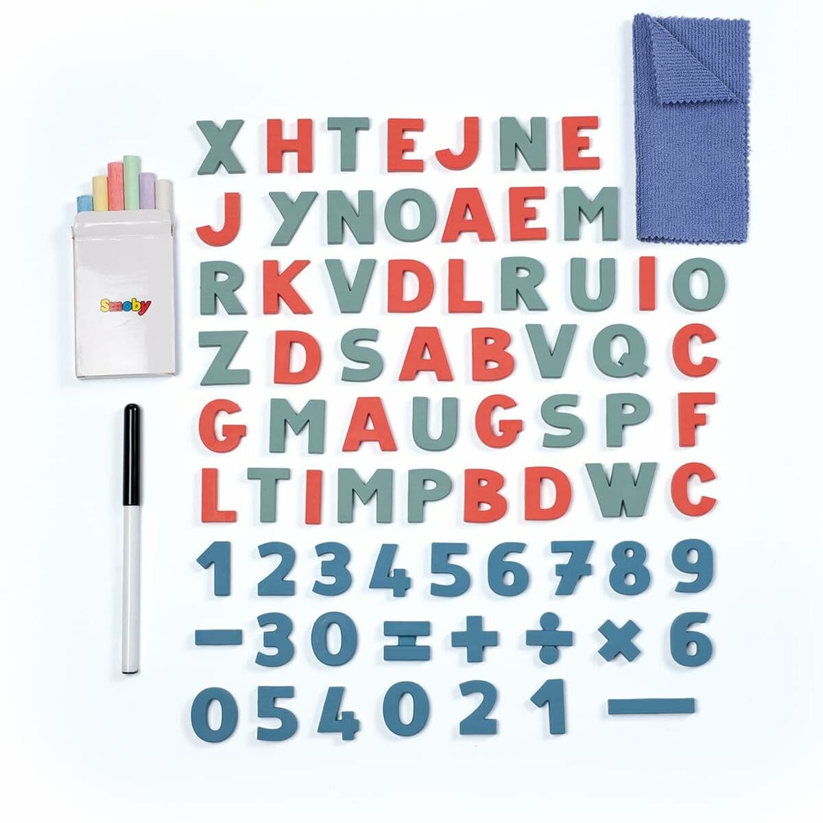 Dubbelzijdig krijtbord Smoby Opvouwbaar 80 Onderdelen 105 x 49 x 52 cm - Image 3