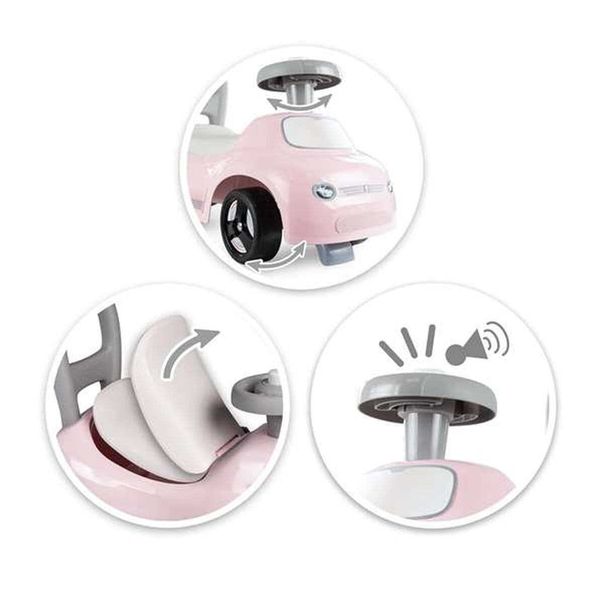 Porteur Smoby Noir Rose 2 en 1 - Image 3