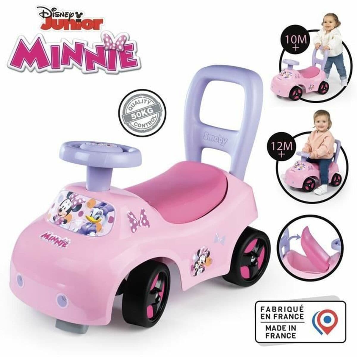Trīsriteņi Smoby Minnie Rozā 2-in-1 - Image 2