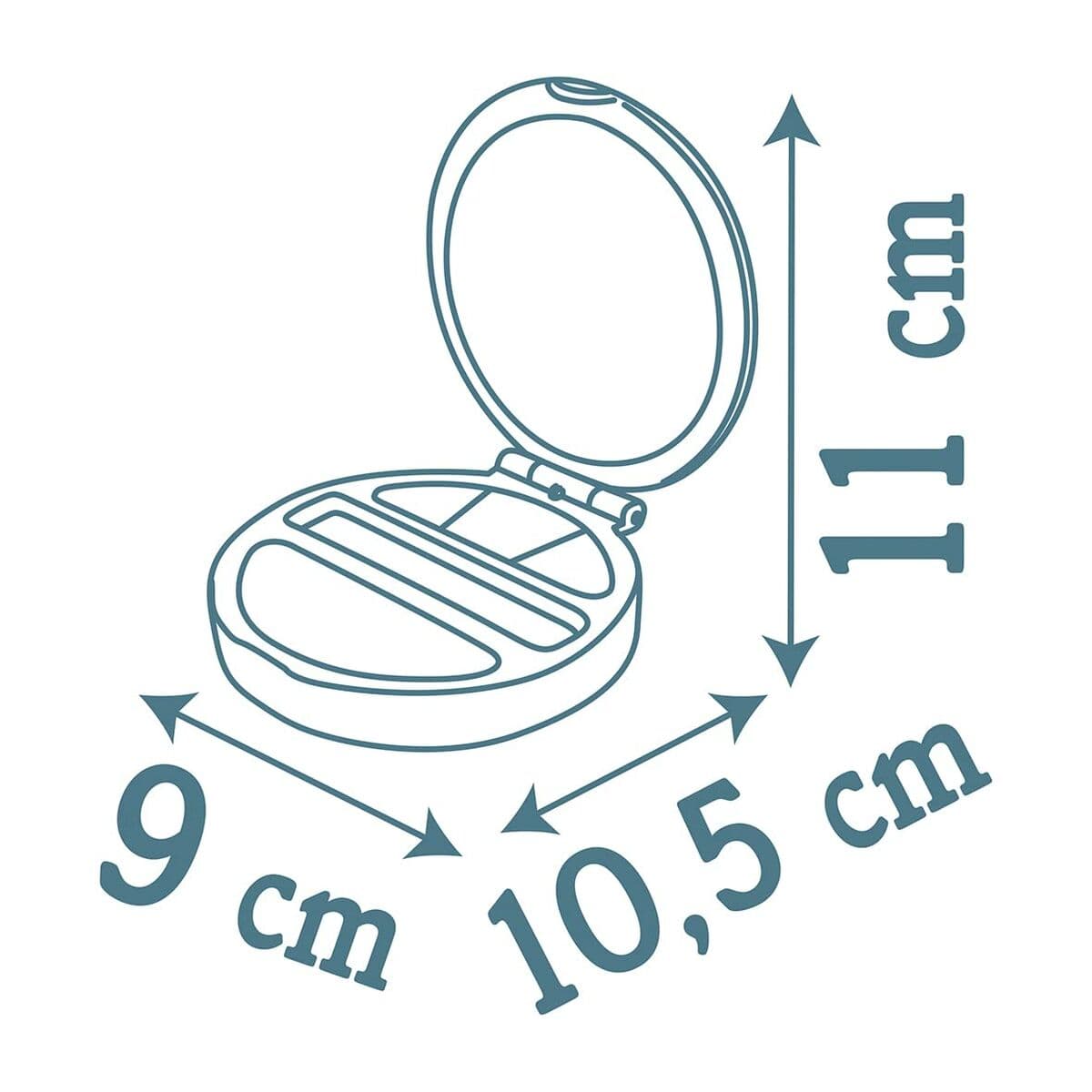 Kinder Make-up Smoby My Beauty Powder Compact Grau - Image 3