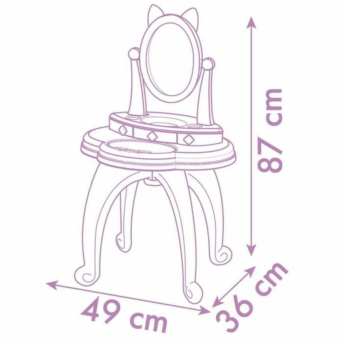 Sminkset för barn Smoby Gabby and the Magic House Rosa Rose - Image 5