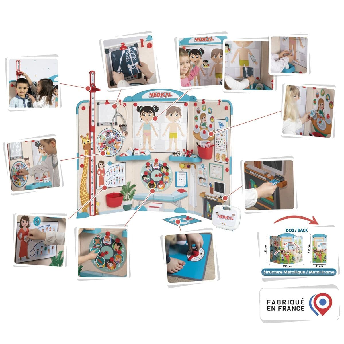 Speelgoed Dokterstas met Accessoires Smoby Cabinet Medical - Image 3