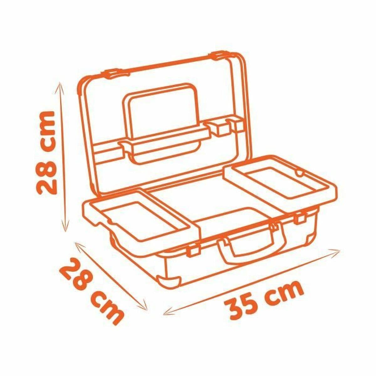 Tööriistakomplekt lastele Smoby 28 x 28 x 35 cm 39 Tükid, osad - Image 5