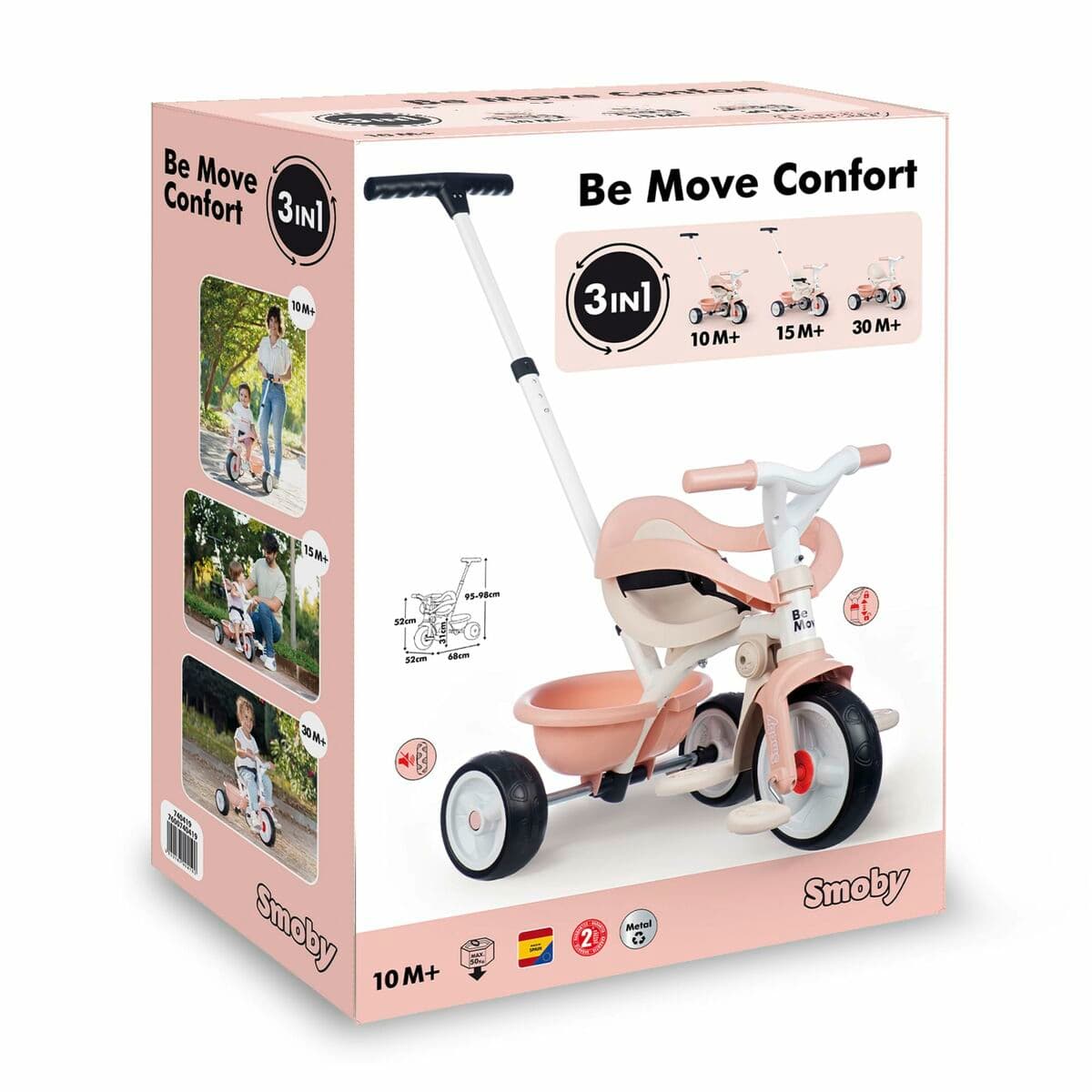 Trehjuling Smoby Be Move Confort Rosa - Image 19