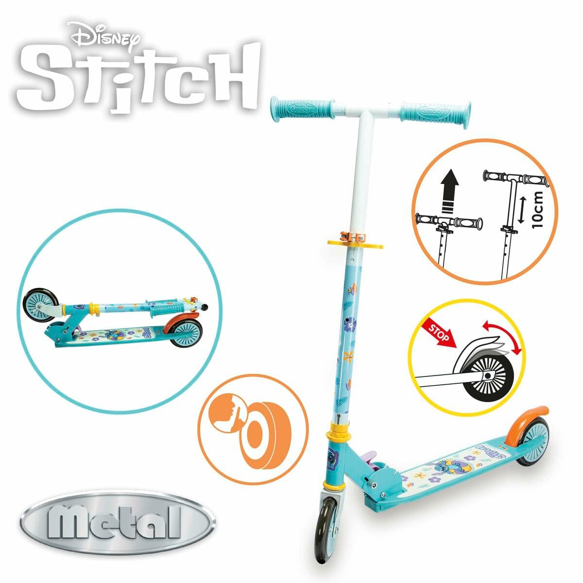 Roller Smoby Stitch 2R Blau Metall Kunststoff - Image 3