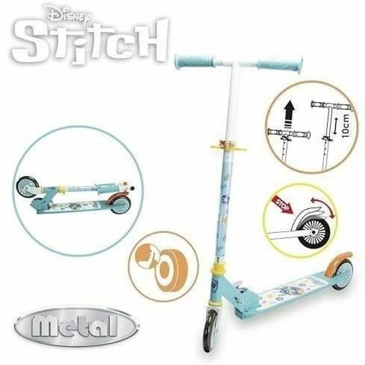 Roller Smoby Stitch 2R Blau Metall Kunststoff - Image 2
