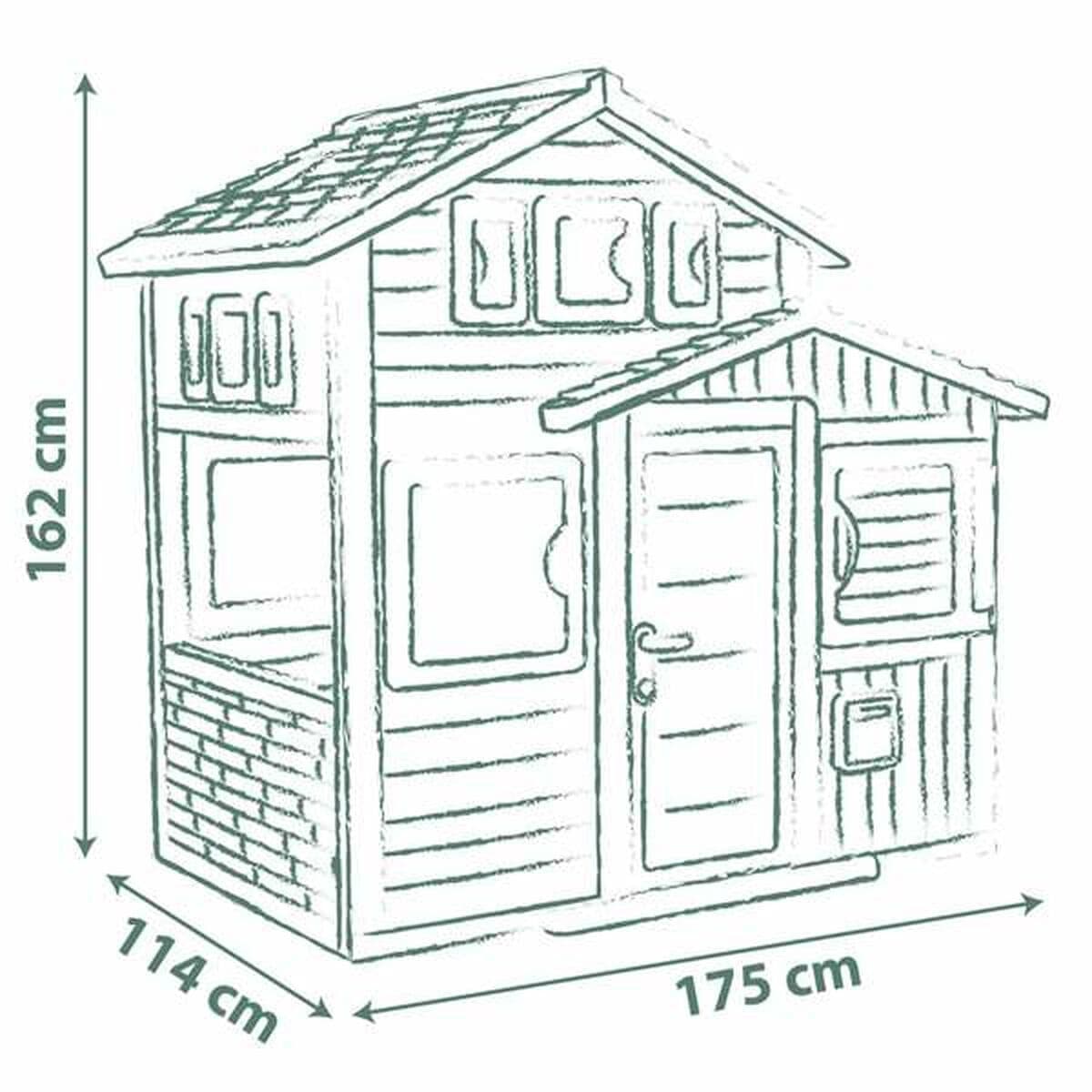 Vaikų žaidimų namelis Smoby Evo Friends 162 x 164 cm - Image 6