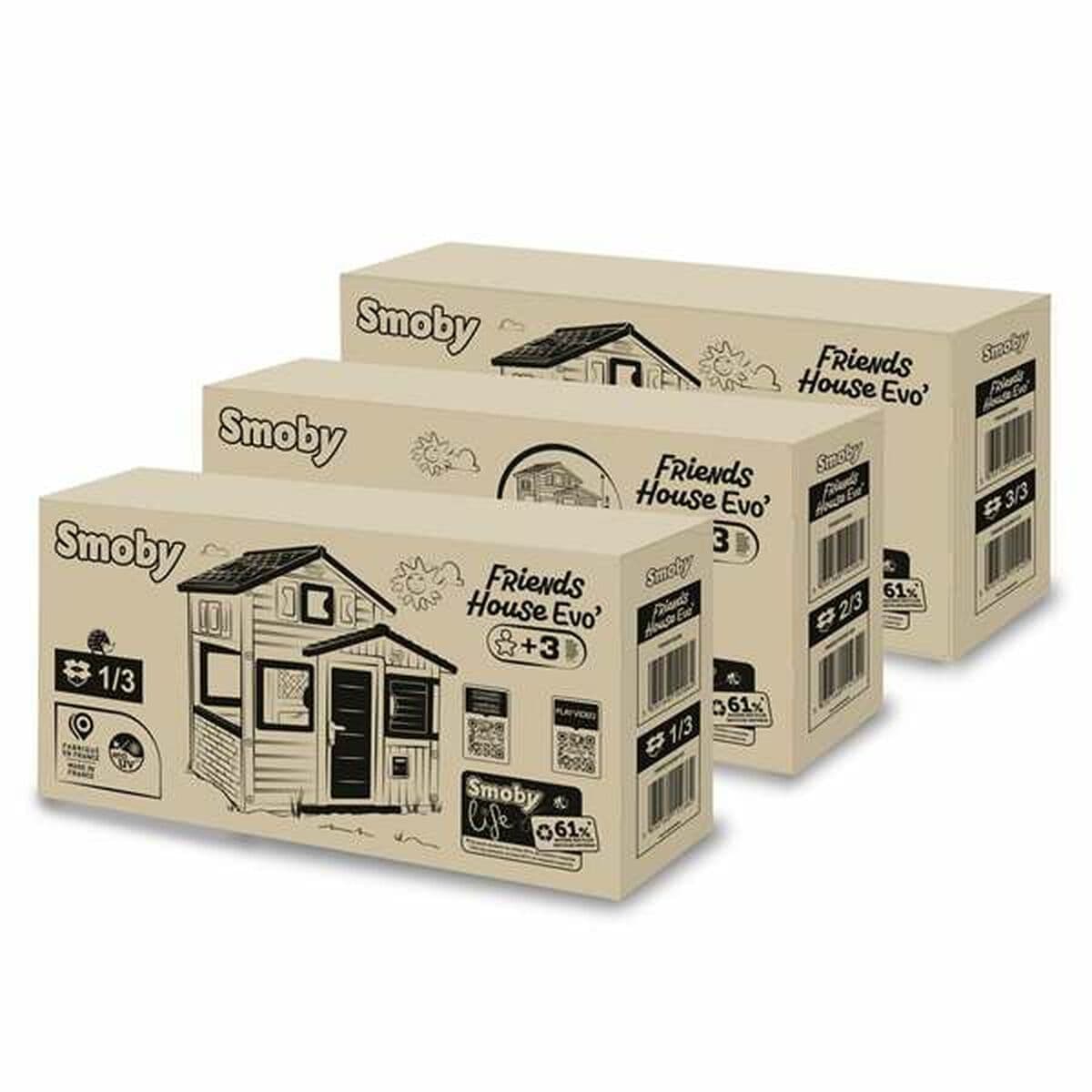 Vaikų žaidimų namelis Smoby Evo Friends 162 x 164 cm - Image 7