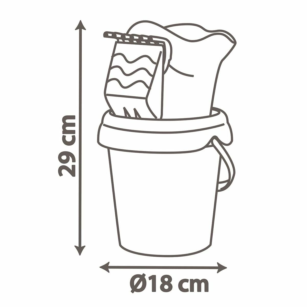 Regadera Smoby Spidey Bucket MM Garni Plástico - Image 3