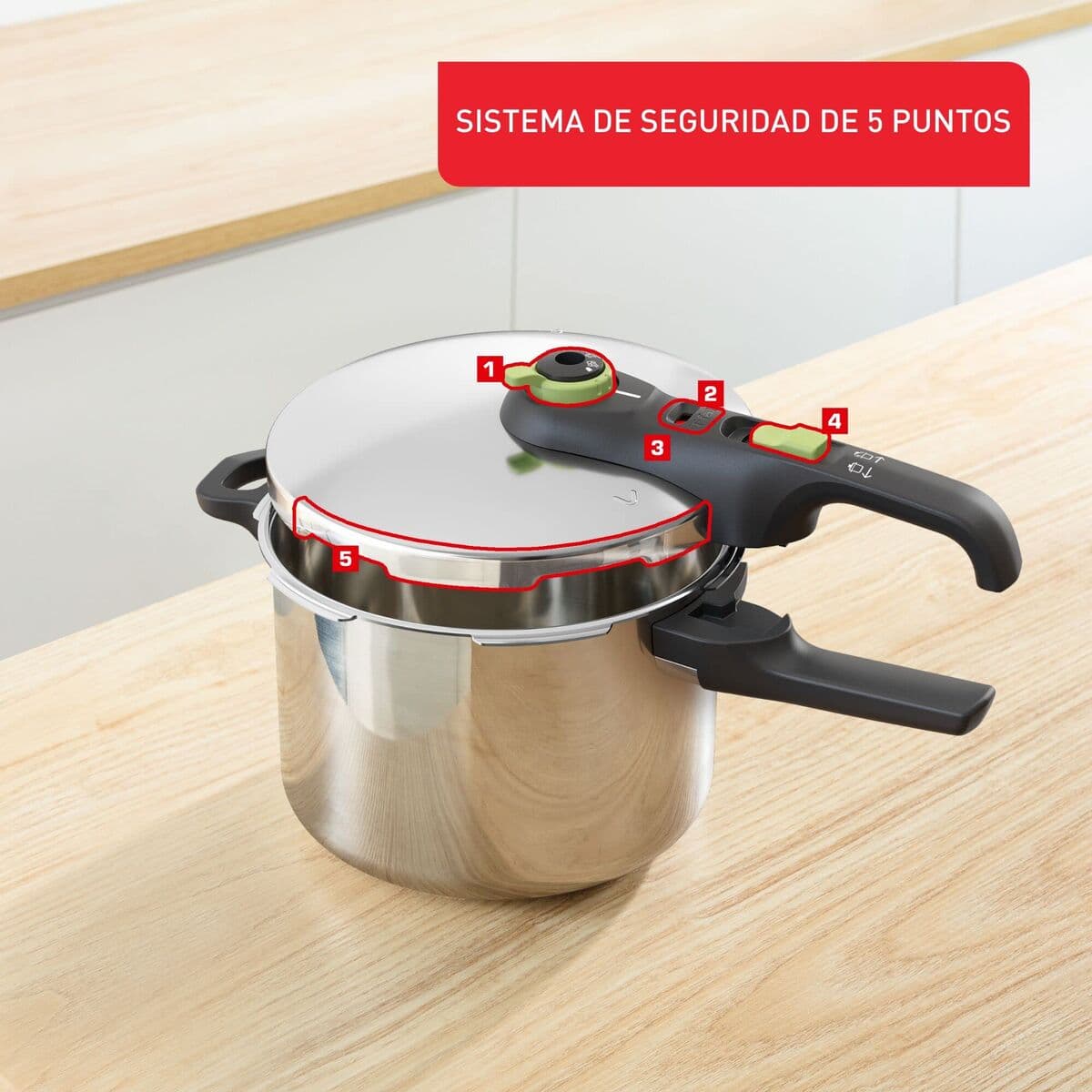 Olla Express Tefal P25844 Acero Inoxidable 8 L (Reacondicionado A) - Image 15