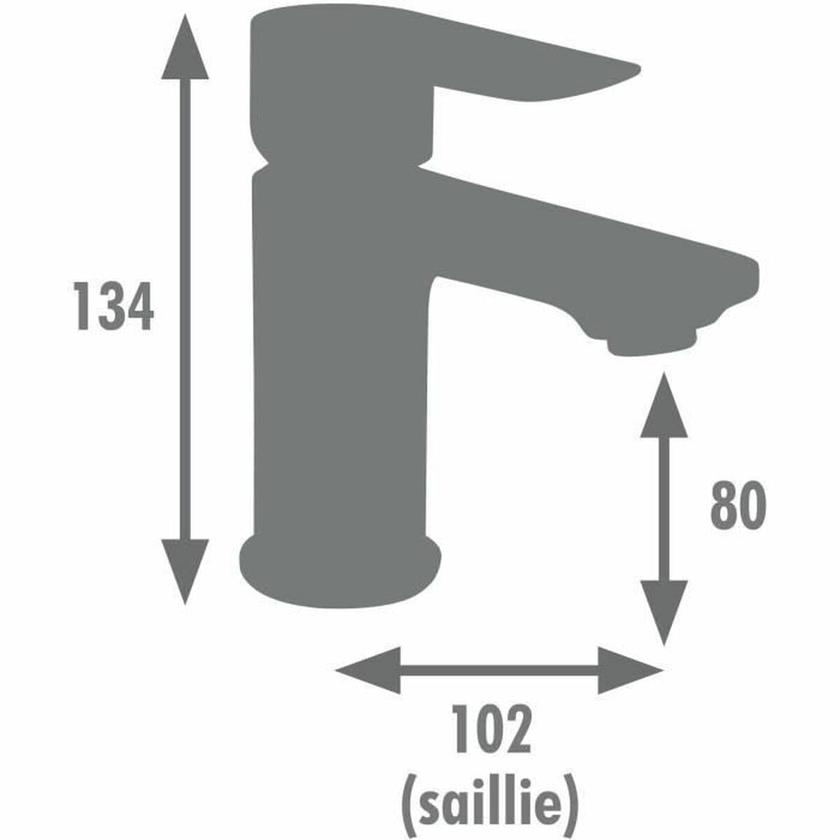 Robinet Monocomandă Edouard Rousseau MILK Grafit - Image 2