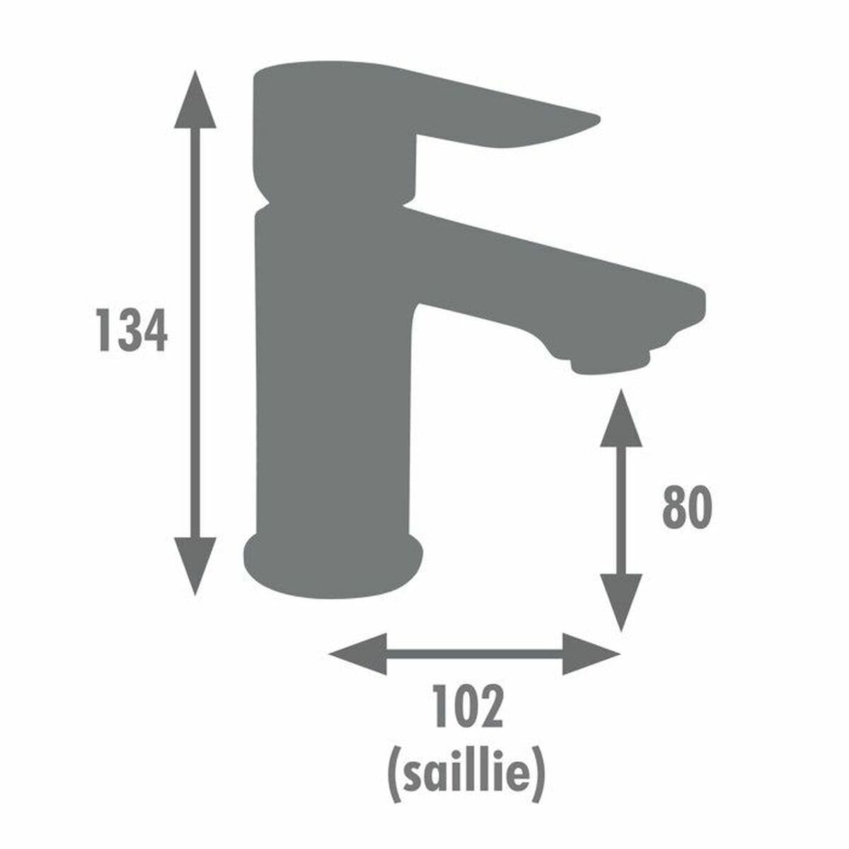Robinet Monocomandă Edouard Rousseau MILK Grafit - Image 3