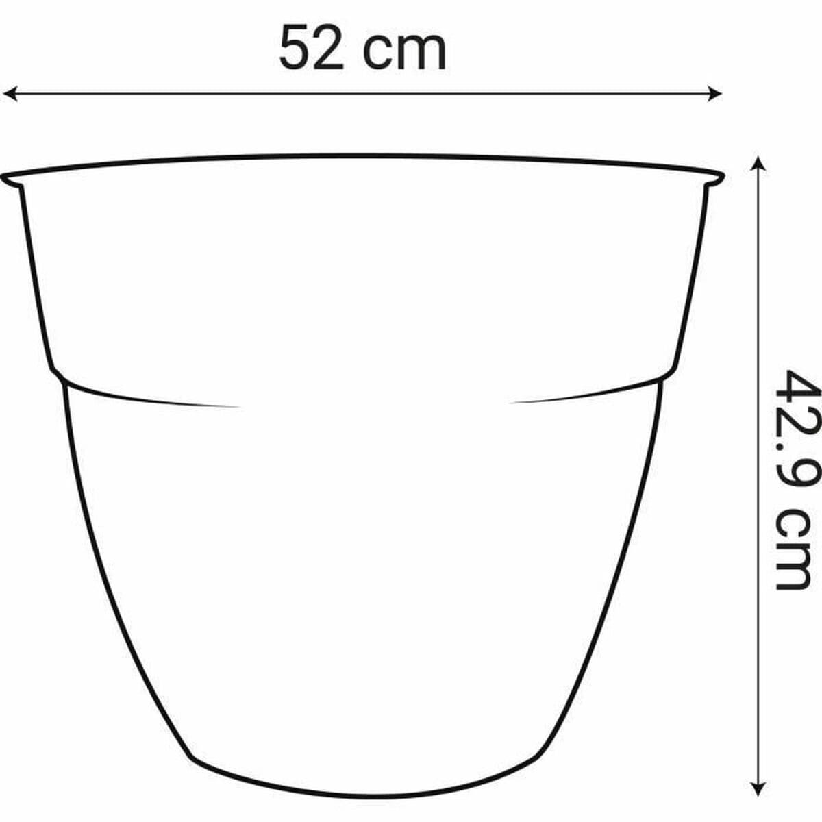 Posuda EDA Siva Ø 52 cm Tamno sivo Plastika Okruglo moderan - Image 4